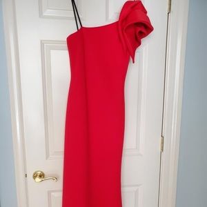 Red Avery G One Shoulder Dress